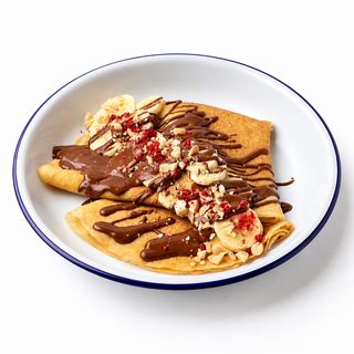Crepes with chocolate & banana