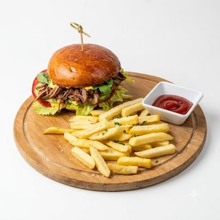 Pulled Veal Burger