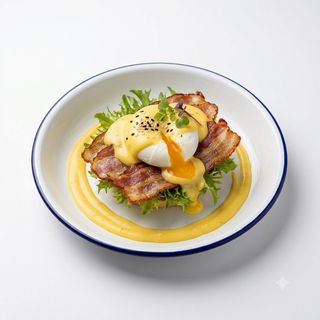Benedict with bacon