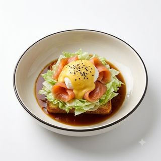 Benedict with salmon