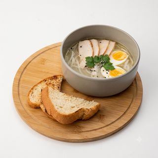 Chicken Soup with Noodles and Egg