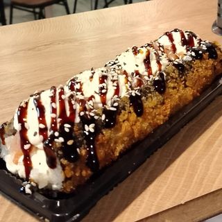 Roll dog with salmon