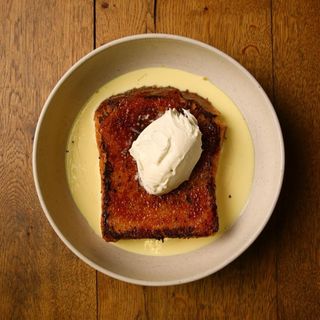 ფრანგული ტოსტი, კრემ ანგლეზით და მასკარპონეთი