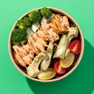 ბოული - კრევეტი და ავოკადო