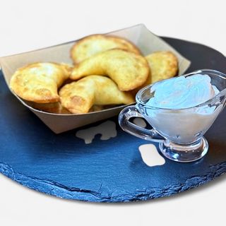 Dumplings with potatoes and mushrooms