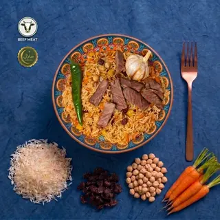 Uzbek Festive Beef Palov / უზბეკური სადღესასწაულო საქონლის პილავი