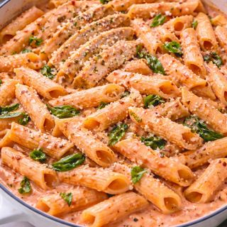 Pink Pasta with Chicken