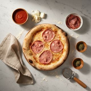 ჩი შებოლილი საქონლის შაშხის პიცა Large (8 ნაჭრიანი)