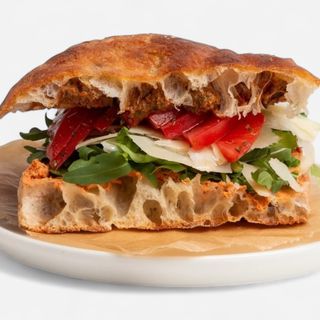 FOCACCIA: CHEESE AND TOMATOES