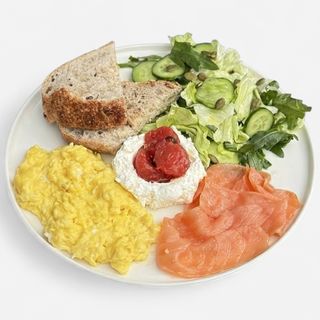 SCRAMBLE WITH SALMON