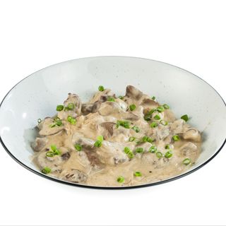 ქათმის ღვიძლი არაჟნის სოუსში Печень куриная в сметанном соусе