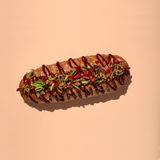 Hot dog with pulled pork