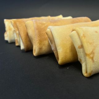Filing pancakes (blini)