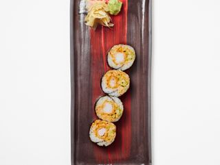 ხრაშუნა კრევეტების როლი/crispy shrimp roll