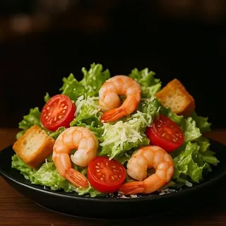 CAESAR WITH SHRIMPS