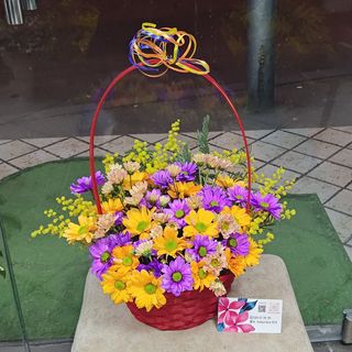 წითელი მხიარული კალათა