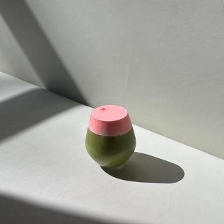 Iced Matcha with Vegan Pink Cream