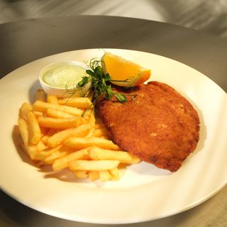 ქათამი მილანურად, კარტოფილი ფრი