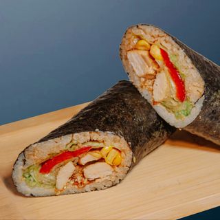 ქათმის კიმბაპი / Kimbap with Chicken / Кимпаб с курицей