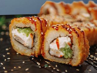 Salmon Tempura / ტემპურას თევზი / Лосось Темпура