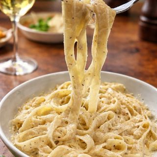 Pasta with Cream and Parmasan Cheese