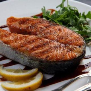 შემწვარი თევზი (ორაგული 200 გრ)