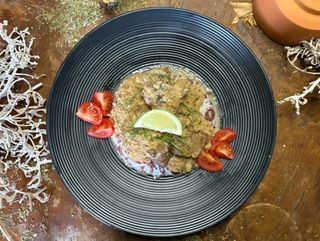 საქონლის რენდანგი ბრინჯთან ერთად