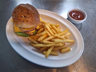 ქათმის ბურგერი