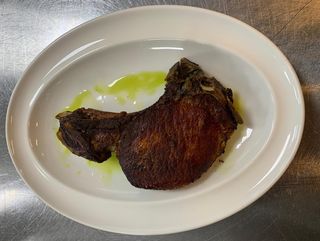 ღორის ჩალაღაჯი ტაფაზე