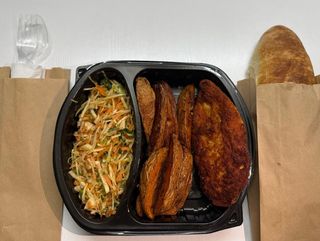 ქათმის შნიცელის ლანჩ ბოქსი