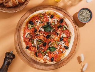 პიცა ვეგანური 8 ნაჭრიანი