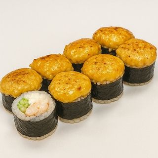 Baked with spicy Shrimps