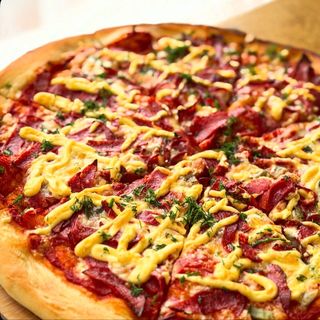 სალამის პიცა/Salami pizza