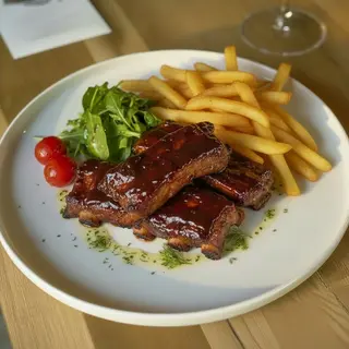 Georgian-Style Pork with French Fries