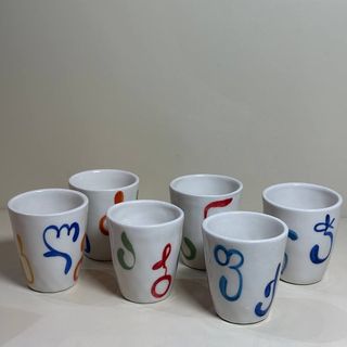 კერამიკის ჭიქები 6 ცალი