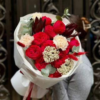 Deep Red Romantic Bouquet