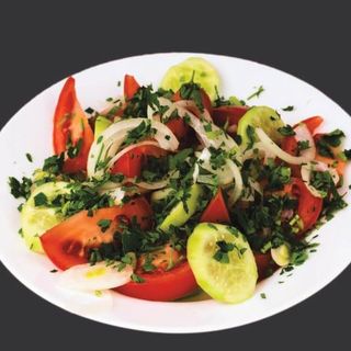 კიტრი პომიდვრის სალათი