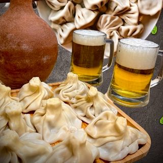 ხინკალი საქონლის 99 ცალი + 5 ლიტრა ლუდი (ცივ-ცივი)