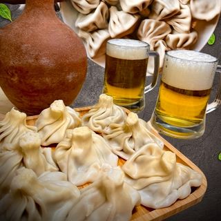 ხინკალი საქონლის 99 ცალი + 5 ლიტრა ლუდი (ცივ-ცივი)