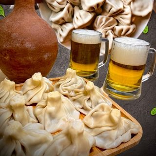 ხინკალი ყველის 30 ცალი + 1 ლიტრა ლუდი (სანაპირო)