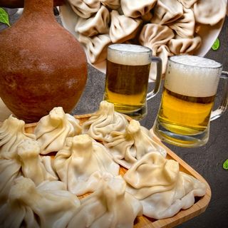 ხინკალი ყველის 30 ცალი + 1 ლიტრა ლუდი (ცივ-ცივი)