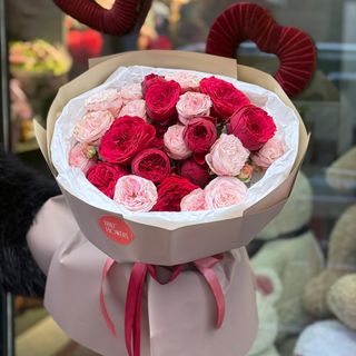 ჯუჯა ვარდების მიქსი(რედ პიანო და ბომბასტიკი 9 ტოტი)