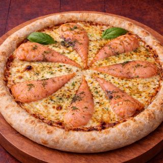 პიცა შებოლილი ორაგულით