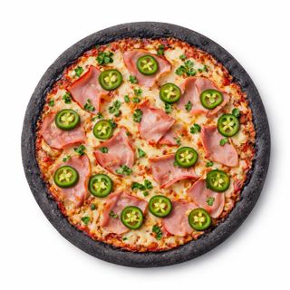 პიცა ინდაურის ლორით და ჰალაპენიოთი 33 სმ