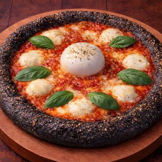 პიცა ბურატა მოცარელას ბურთებით