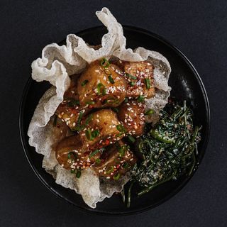 ბადრიჯანი გაო ბაოს სოუსში (eggplants gao bao)