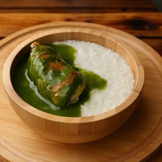 ღომი შემწვარი თევზით და ტყემლით