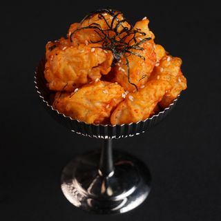 კრევეტების ტემპურა (shrimps tempura)