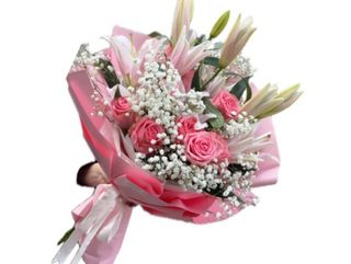 ლილიები, ვარდები და გიფსოფილა