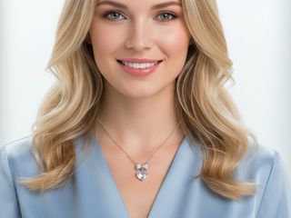 თეთრ ოქროში ამოვლებული 925 ვერცხლის სამკაული  /  Silver jewelry plated in white gold.